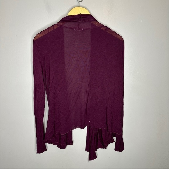 Active basic purple open cardigan - Picture 6 of 6